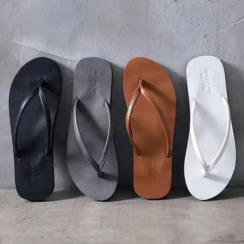 Couple Flip-flops Wear Korean Version Beach Slippers Casual and Comfortable Flip-flops Flip-flops Men's and Women's Summer Shoes