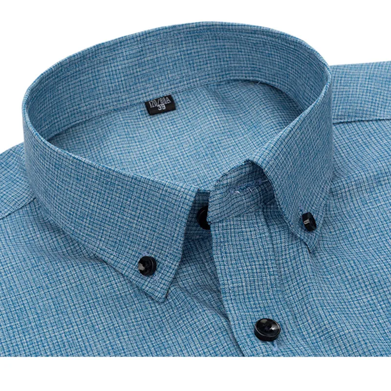 Fashion Men's Luxury Social Shirt Long Sleeve Comfort Soft Formal Dress Slim Fit Embroidery Horse Without Pocket Non-iron Man
