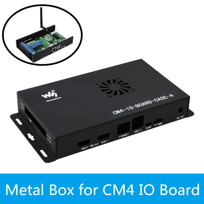 Металлическая коробка (A) для компьютерного модуля Raspberry Pi 4 плата ввода-вывода с