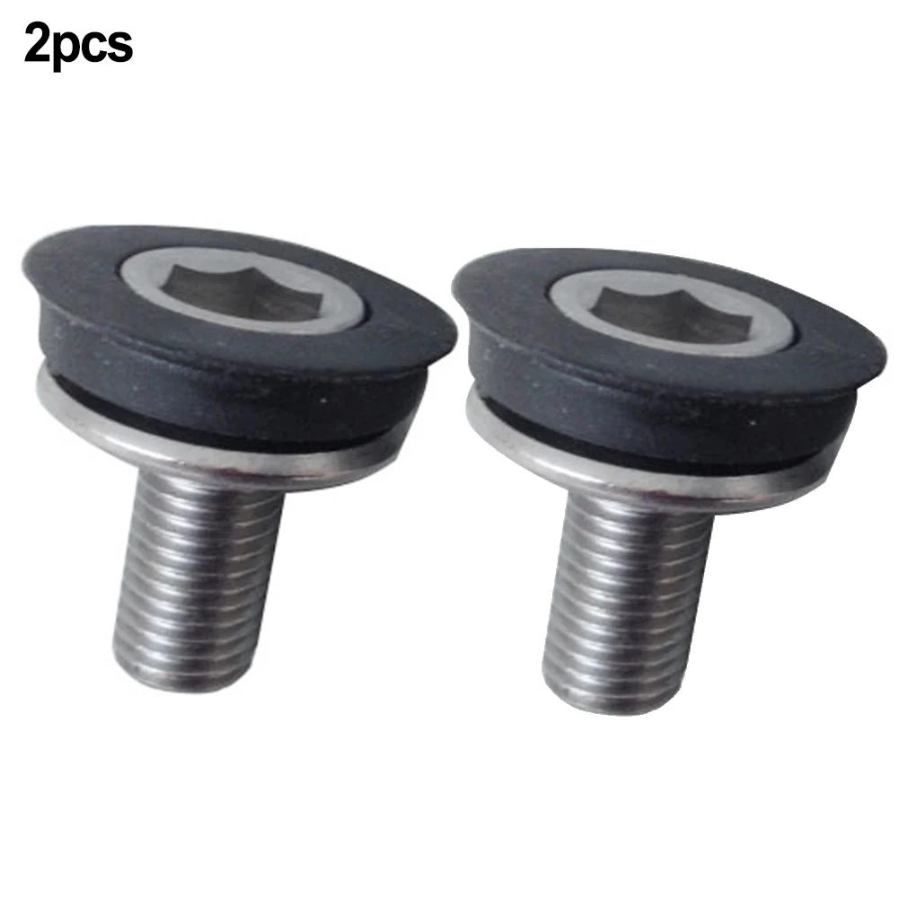 

2PCS Cranksets Screws Steel MTB Road Bike Bottom Bracket Axle Bolts Bicycle Alan Crank Screws