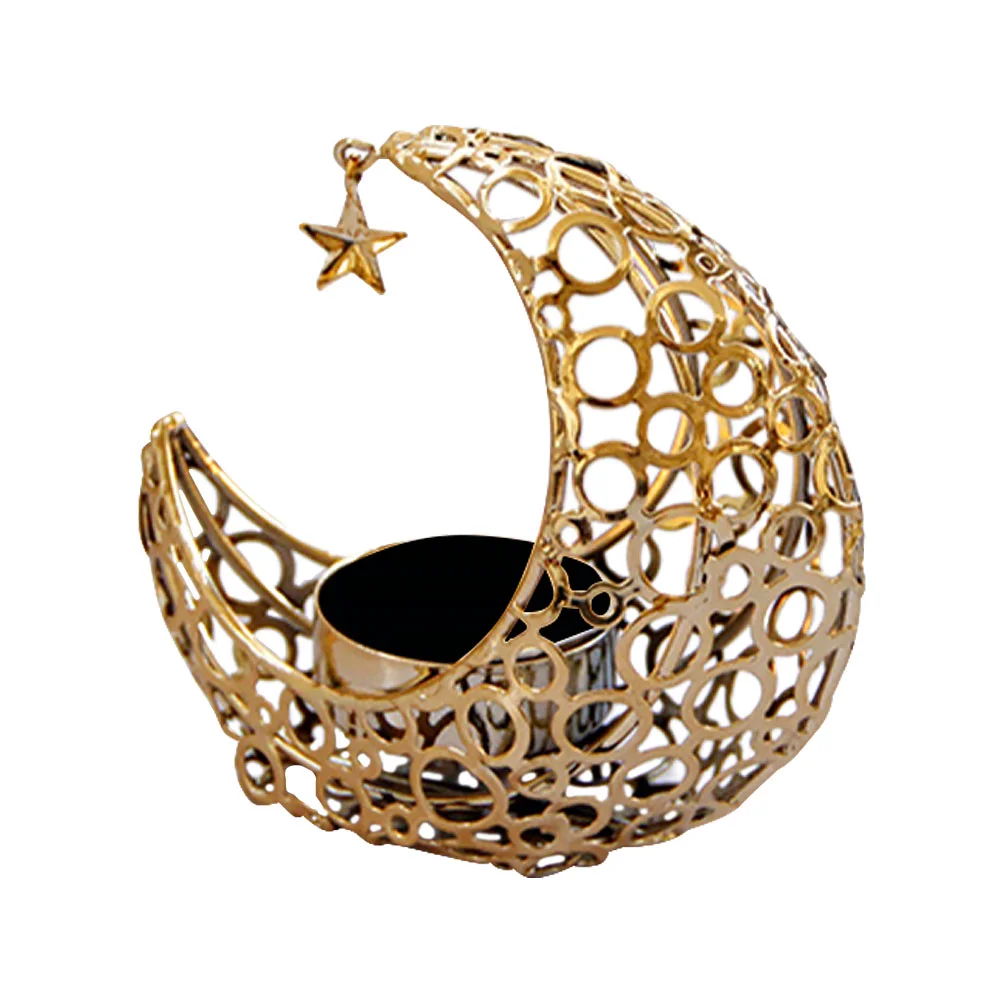 

Para Mesa De Half Moon Holder Vintage Gold Tea Light Holders Burner Metal