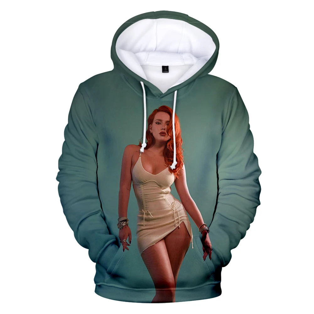 

Bella Thorne Hoodie Unisex Long Sleeve Sweatshirt Women Men's Hoodies Harajuku Streetwear 2022 Pop Star 3D Clothes Plus Size