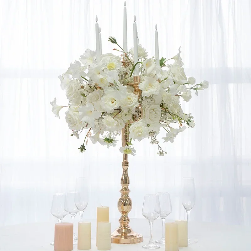 Luxus Weiß дорожка с цветочным узором Anordnung Bankett торжественное торжество покраска мяч