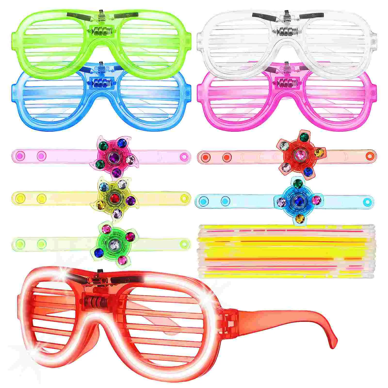 

1 Set Shutter Glasses Bracelets Glow Sticks Party Favors Glow Accessories Glow In The Dark Party Favors