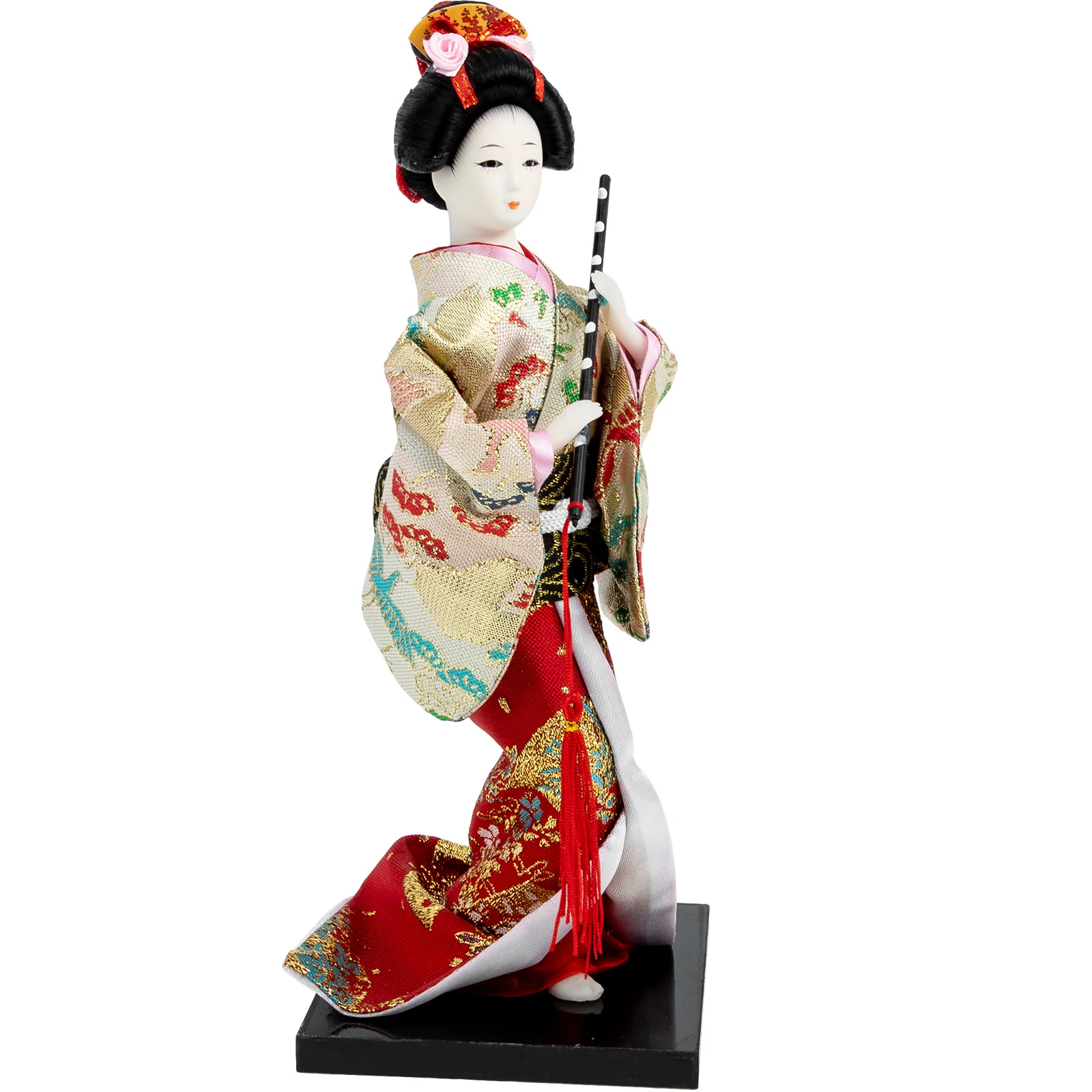 

Japanese Kokeshi Geisha Figurine Kimono Wooden Girl Wood Decor Girls Figurines Gifts Day Japan Set Toy Ornament Home
