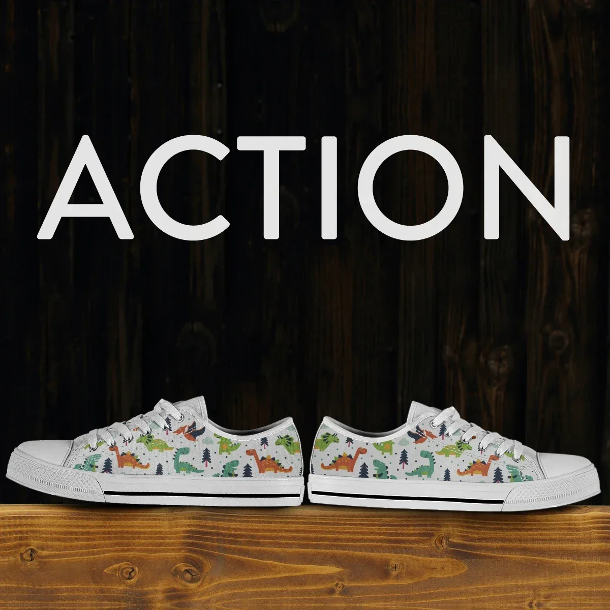 Мультяшные Dinasour белая повседневная обувь для женщин холщовые кроссовки унисекс