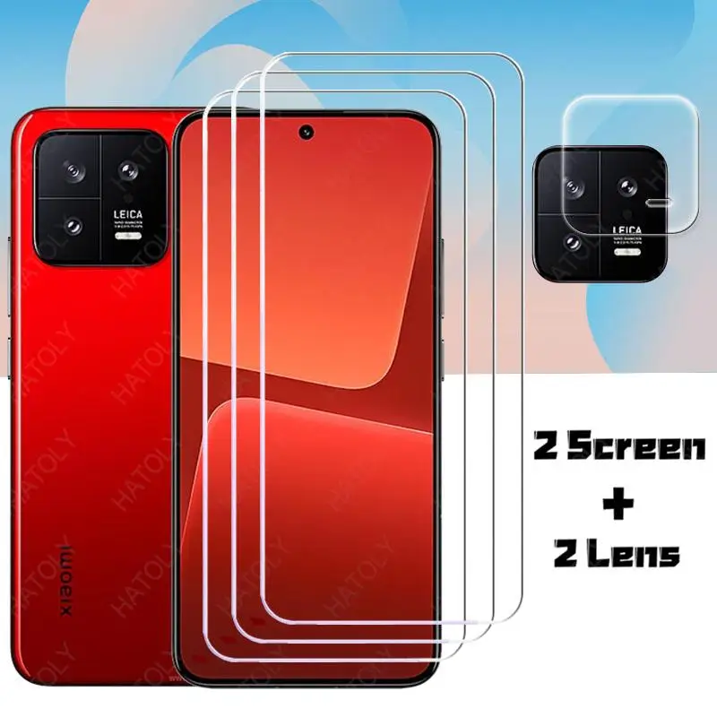 

Стекло с полным покрытием для Xiaomi Mi 13, Защита экрана для Mi 13 HD, закаленное стекло 9H, Защитная пленка для камеры телефона xiaomi Mi 13