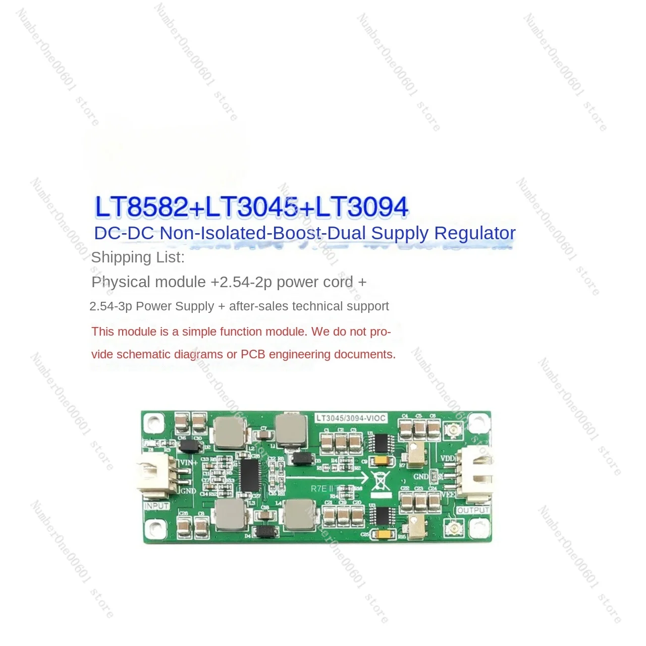 Lt3045/3094 Регулируемый источник питания Lt8582 с двойным источником Vioc функция