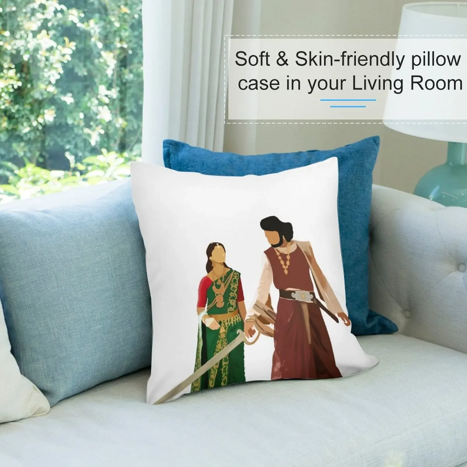 Baah Voi 2/Prabhas и Anushka) Декоративная подушка Диванная Наволочки для подушек Подушка