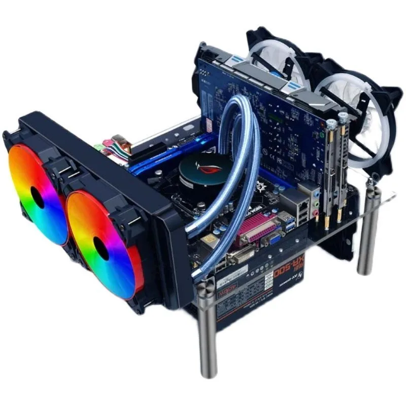 Шасси компьютера ITX открытое шасси кронштейн материнской платы MATX прозрачное