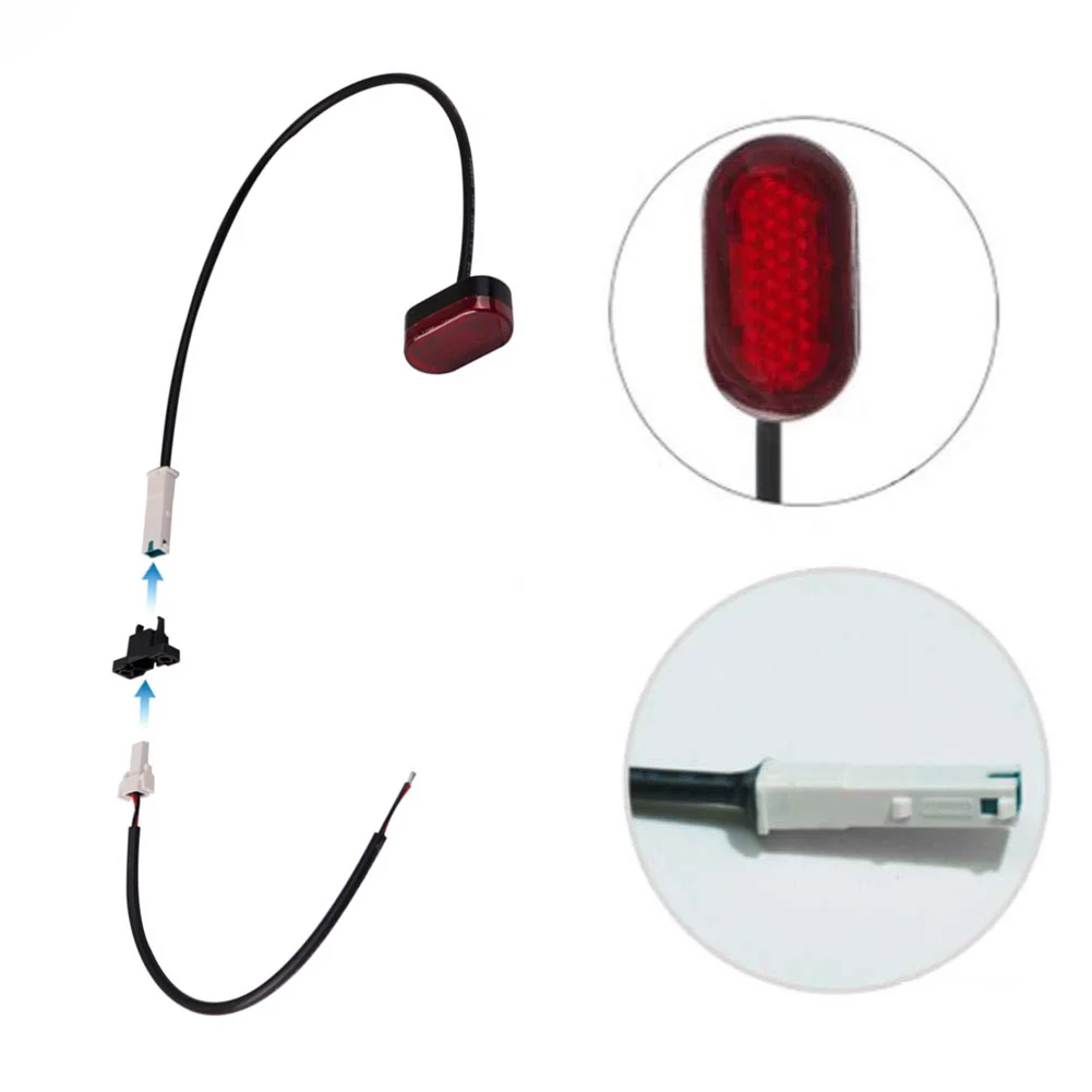 

M365 E-scooter Accessories Taillight For -Xiaomi M365 Pro Electric Scooter Taillight+Battery Line+buckle Kit Mudguard Tail Light