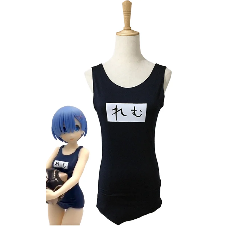 

Костюм для косплея Re Zero Kara Hajimeru Isekai Seikatsu Rem, купальник Hallowen, купальный костюм, женский полный комплект