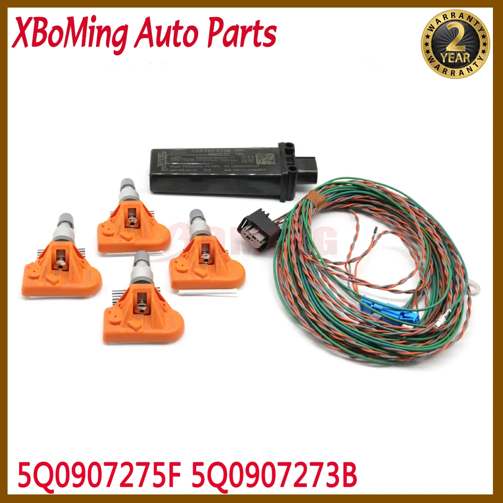 Датчик давления в шинах TPMS, подходит для Volkswagen MQB Polo Beetle Golf Tiguan Sharan Passat CC Audi A3 5Q0907275F 5Q0907273B