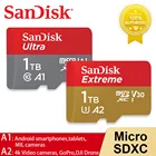 Карта памяти SanDisk A1,A2 Extreme Micro SDXC, карта 1 ТБ, 256 ГБ, 64 ГБ, 128 ГБ, 400 ГБ, 512 ГБ, Class10 U3 V30, TF-карта для телефонов, камер, дронов