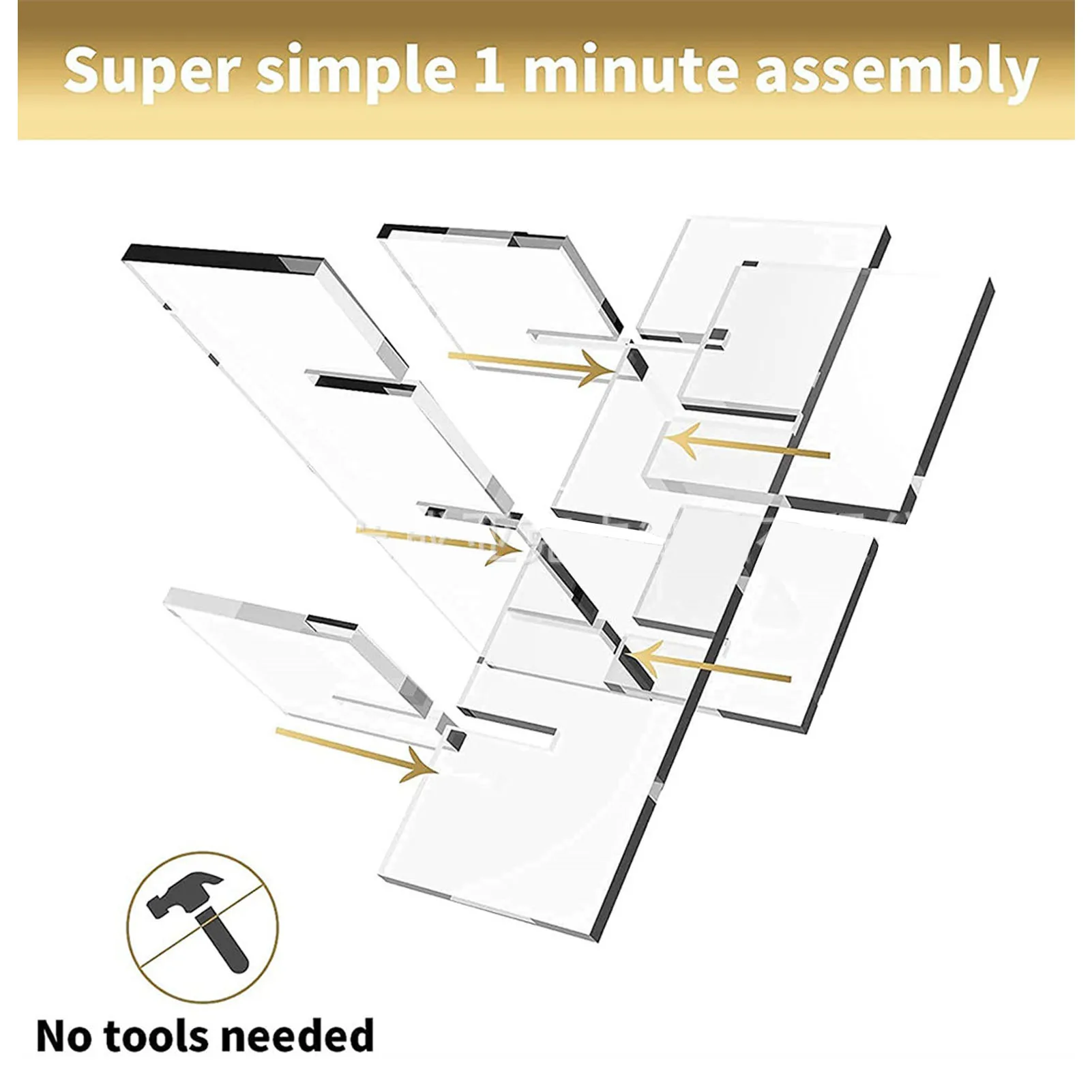 Подставка для вина отдельно стоящая клетчатая прозрачная акриловая полка 5