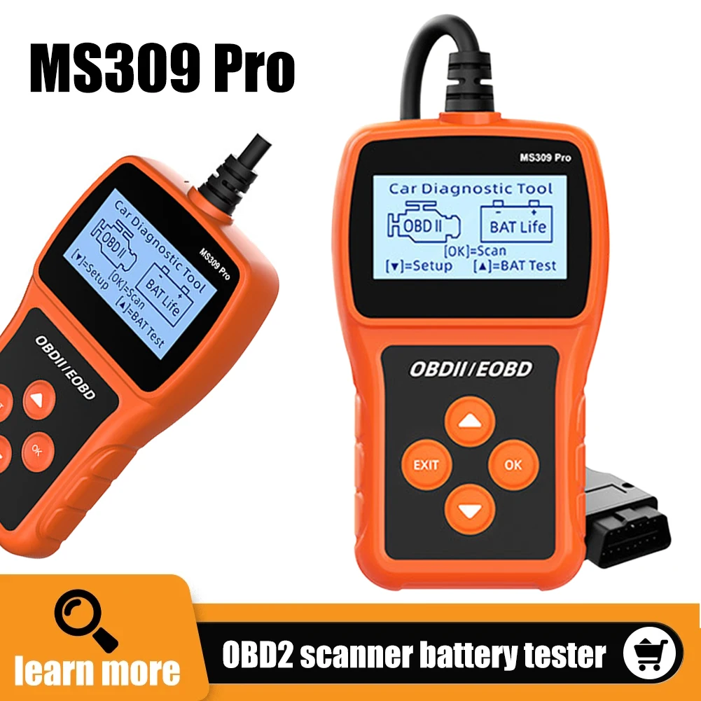 

MS309PRO OBD2 Car Auto Diagnostic Tool Professional OBD2 Scanner Automotivo Code Reader Check Engine For All OBD II Protocol Car