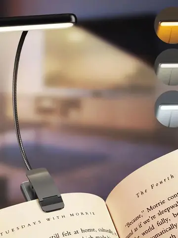 USB-лампа для чтения 14 LED, белая/черная/розовая — фото модели