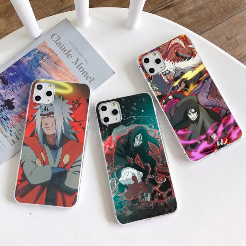 Чехол для телефона Naruto Jiraiya Orochimaru iphone 13 12 11 Pro Max Mini XS 8 7 Plus X SE 2020 XR силиконовый