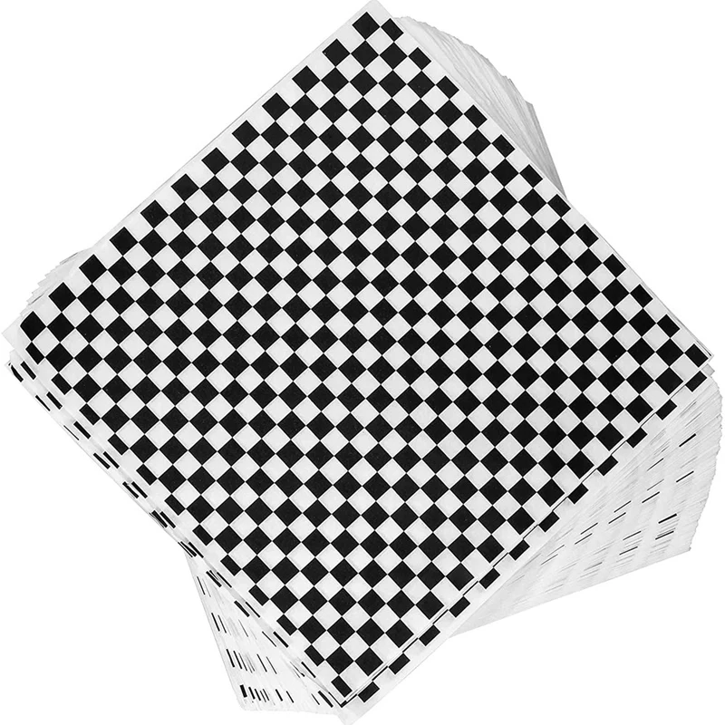 

Клетчатые сухие Вощеные тонкие бумажные листы, бумажные вкладыши для пластиковой корзины для продуктов, специально для упаковки хлеба