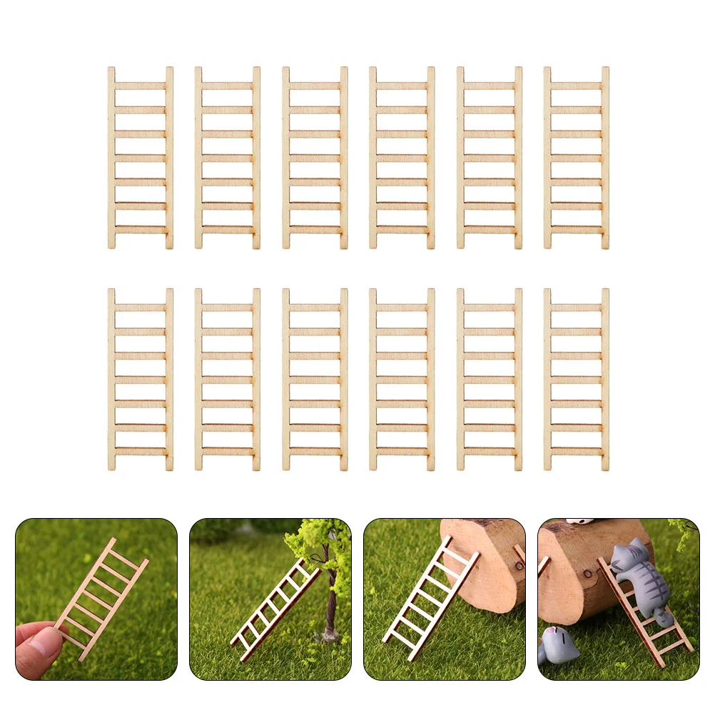 

20 шт. искусственная деревянная мини-лестница