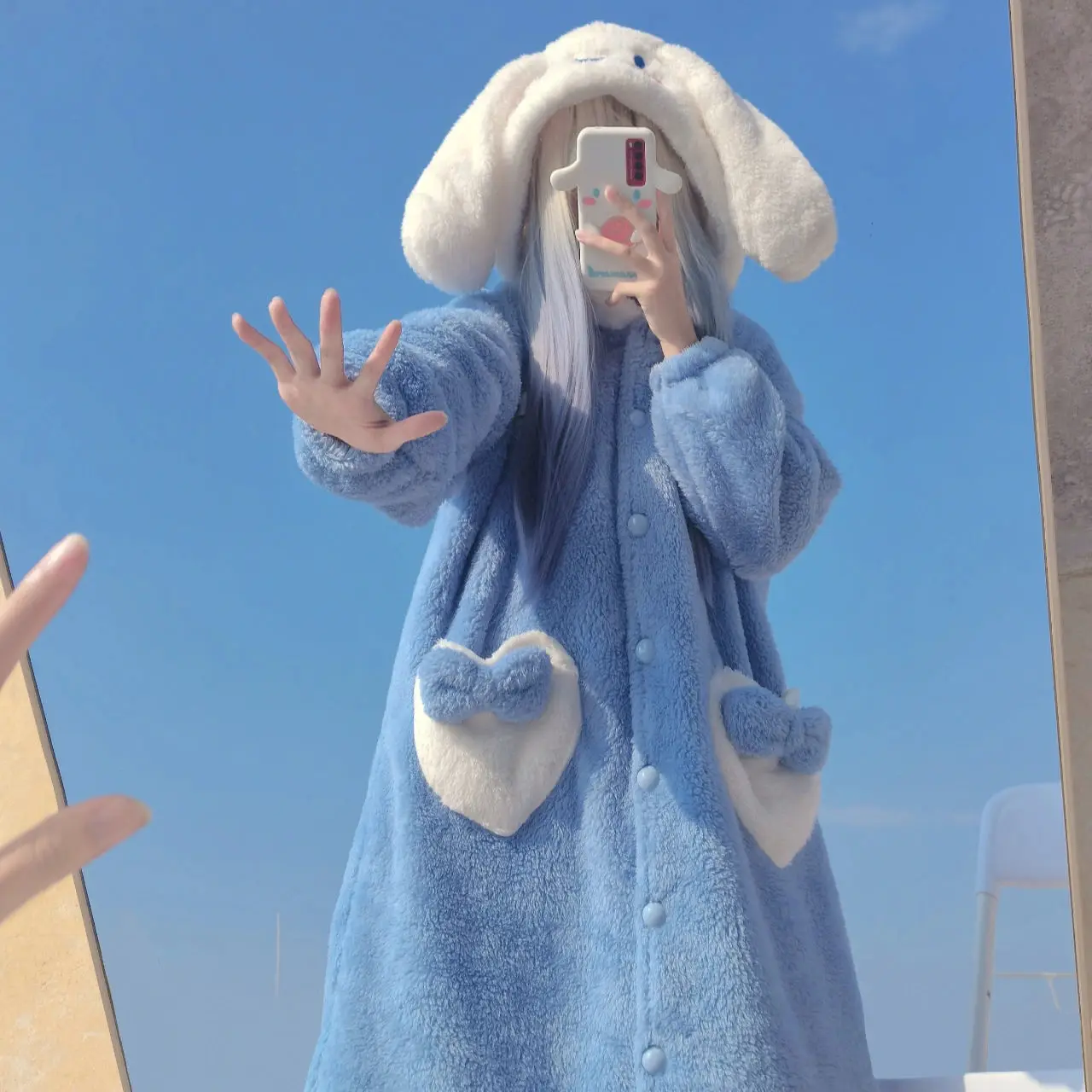 Зимний женский халат для сна мягкая Пижама девушек Женская длинная ночная