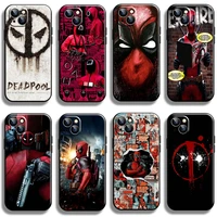 marvel deadpool for apple iphone 13 12 11 pro 13 12 mini x xr xs max 5 6 6s 7 8 plus se2020 phone case silicone cover carcasa