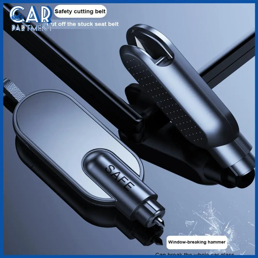 

Escape Safety Tool Mini Portable Car Window Breaker Aluminum Alloy Seat Belt Cutter Car Accessories Emergency Safety Hammer