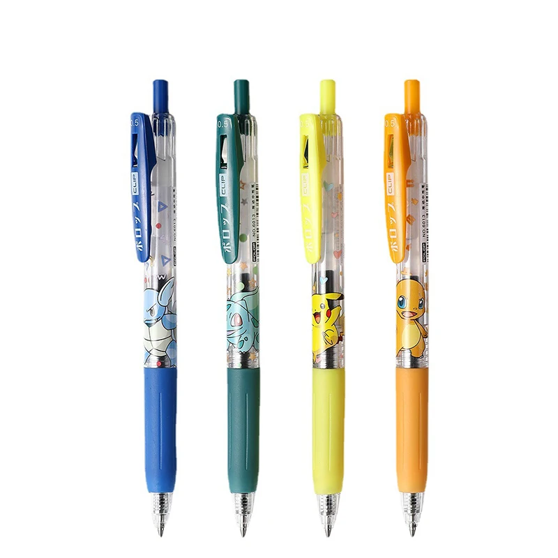 

Pokemon 0.5Mm Pikachu Gel Pen Black Refills Bullet Fornt Part Plastic Cartoon Anime Balpen Student Office Schrijven Briefpapier