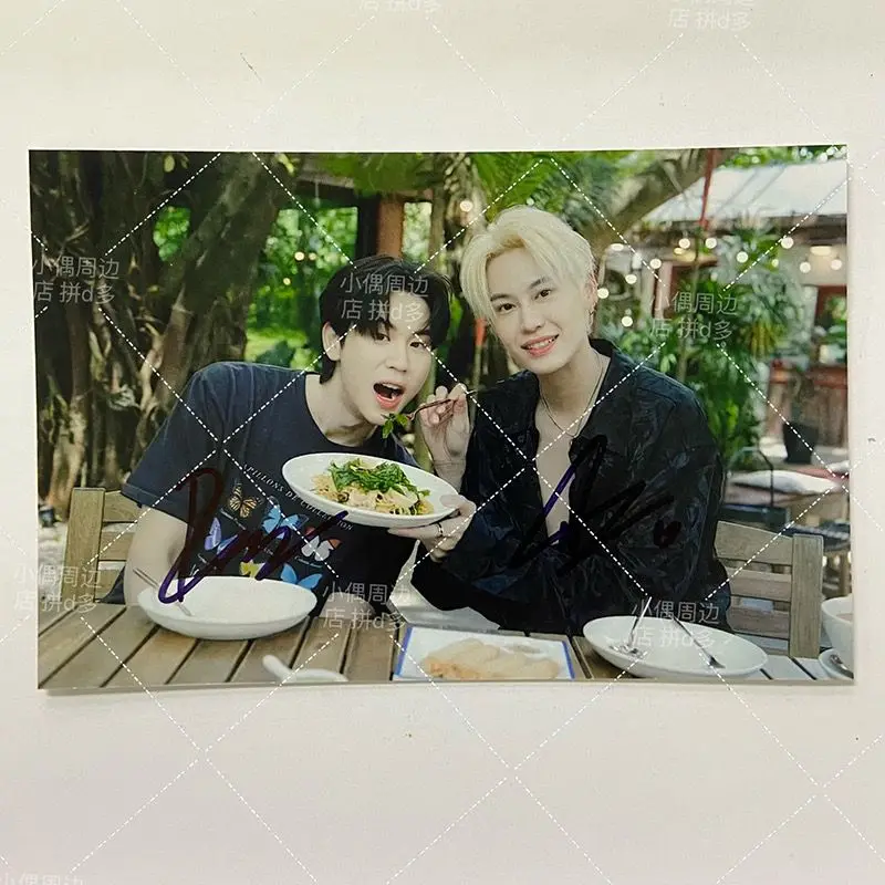 Bounprem Thai BL star фото с автографом 6-дюймовый не напечатанный в качестве подарка на