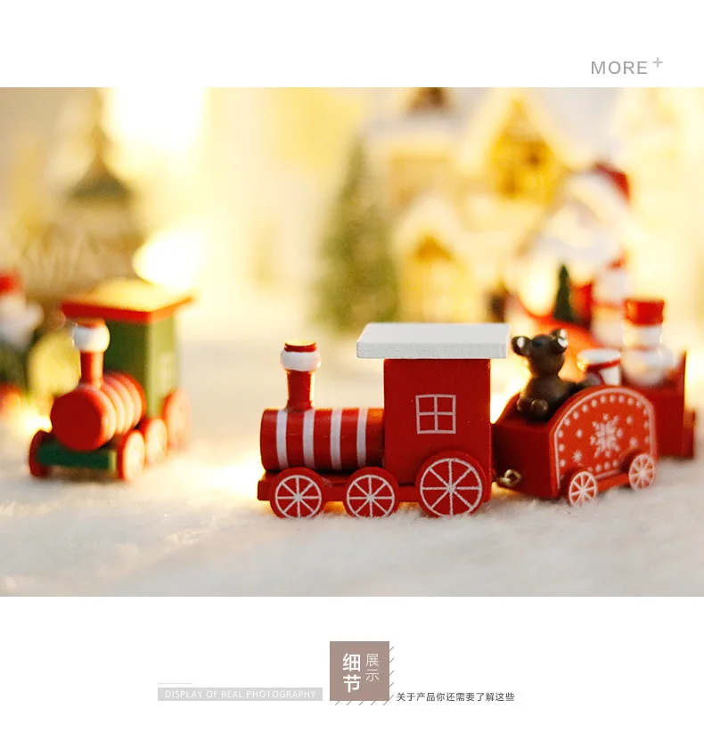 

Christmas Decorations Ornaments New Year Decor Train Decorations Children Holiday Gifts