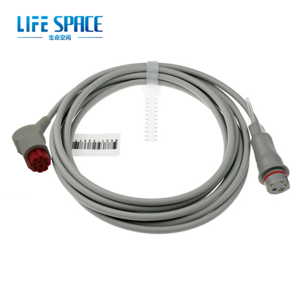 

Compatible Datex Ibp Sensor Trunk Cable Adapter Ibp Probe Invasive Blood Pressure Transducer Connect Utah Bd Abbott B.Braud