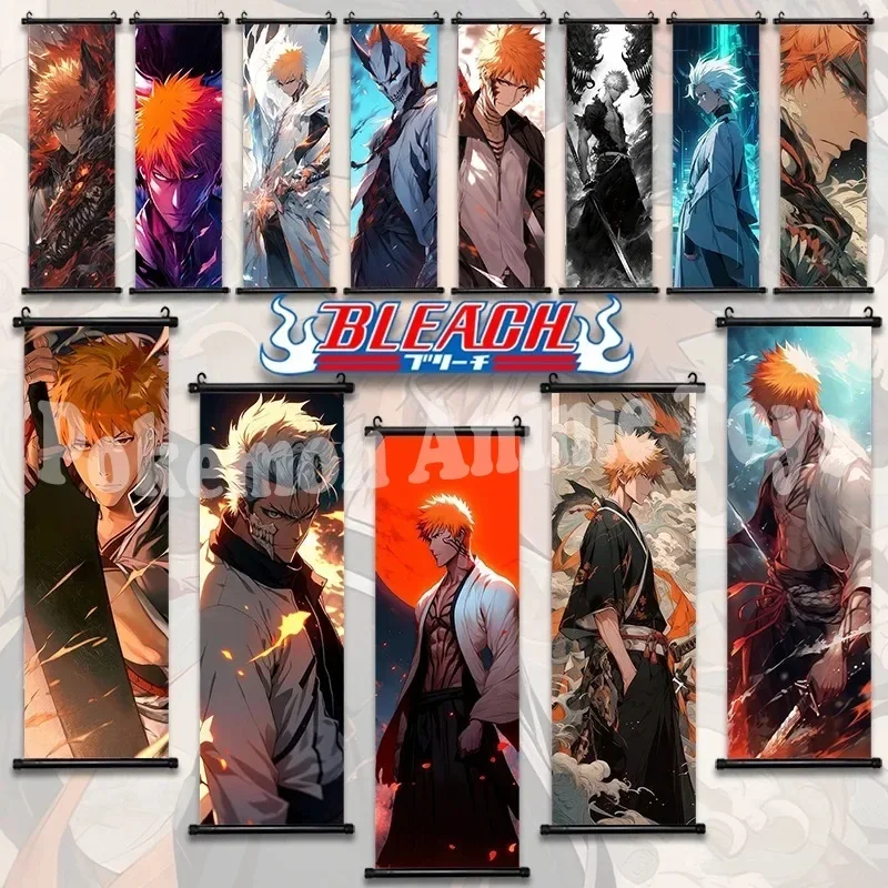 Bleach Anime Decorative Painting Kuchiki Rukia Wall Art Kurosaki Ichigo Poster Hitsugaya Toushirou Canvas Home Decor Pictures