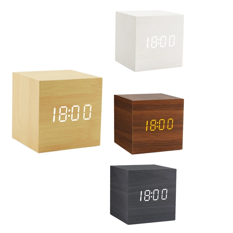 

LED Alarm Clocks Temperature Electronic Clock USB/AAA Powered Clocks Sounds Control Table Clock