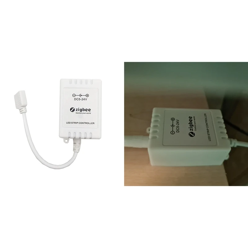 

Умный светодиодный контроллер Tuya Zigbee для световой ленты, совместим с светильник HA Zigbee2mqtt Tasmota Alexa Home, 5-24 В