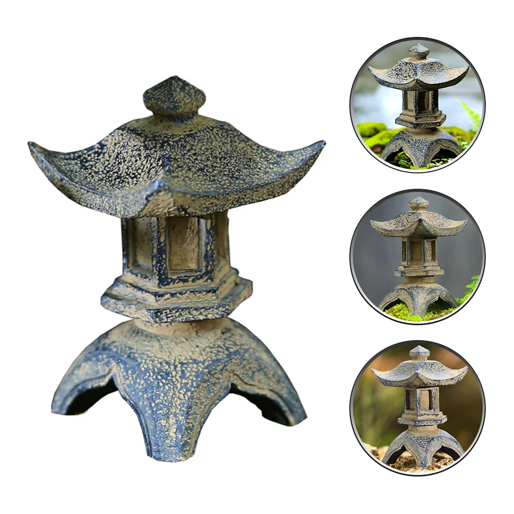 

Pagodas Pagoda Decor Statue Chinese Miniature Garden Figurine Asian Ceramic Ornament Landscape Landscaping Adornments