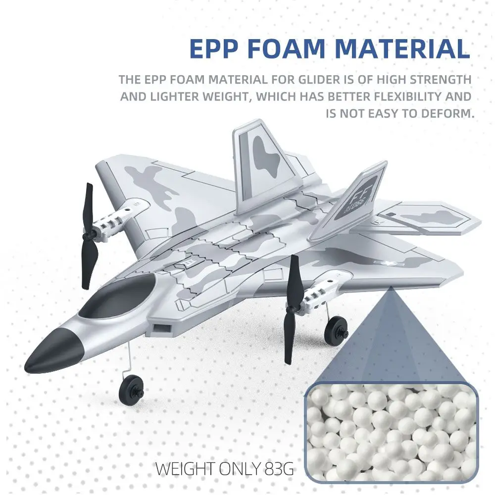 

Fixed Wing BM16 for F22 Raptor 2.4G 4 Channel High Speed RC Glider Plane Toy EPP Foam Remote Control Airplane