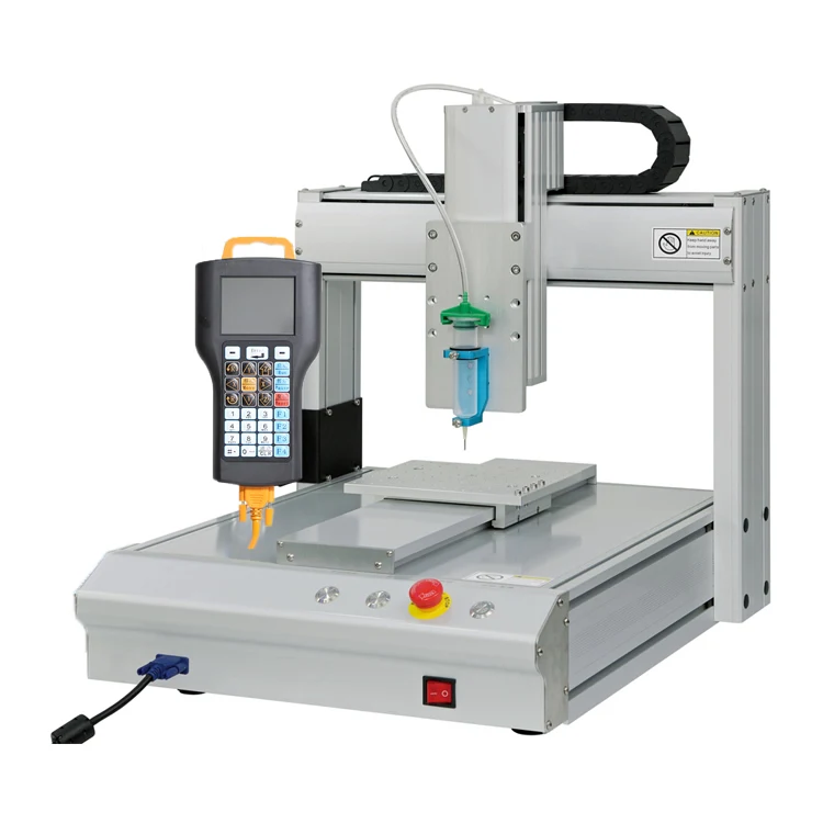 

Liujiang 3 axis glue dispensing machine with syringe barrel