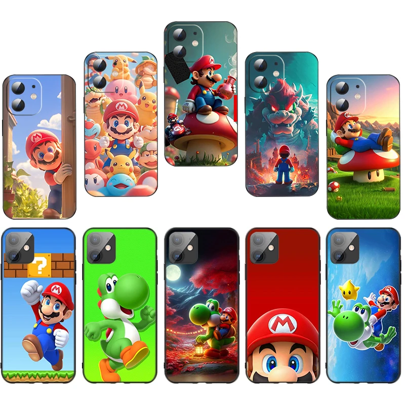 D4 Game M-MARIOS Soft Silicone Case for Xiaomi Redmi 8 8A 9 9A 9T 9C 10 10X Pro 13 4G 5G 13C A3 Caver