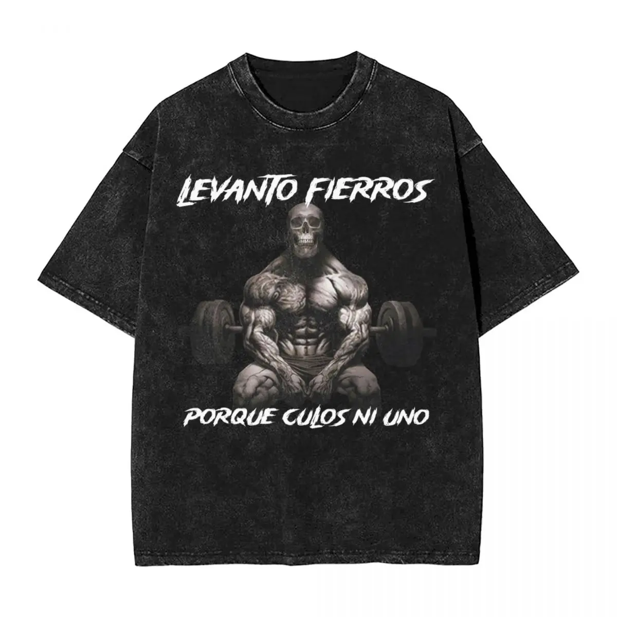 Фото Levanto Fierros pratique Culos Ni Unor футболка тренажерный зал череп модные крутые футболки с короткими рукавами Y2K ретро топы летняя повседневная футболка с круглым вырезом №1