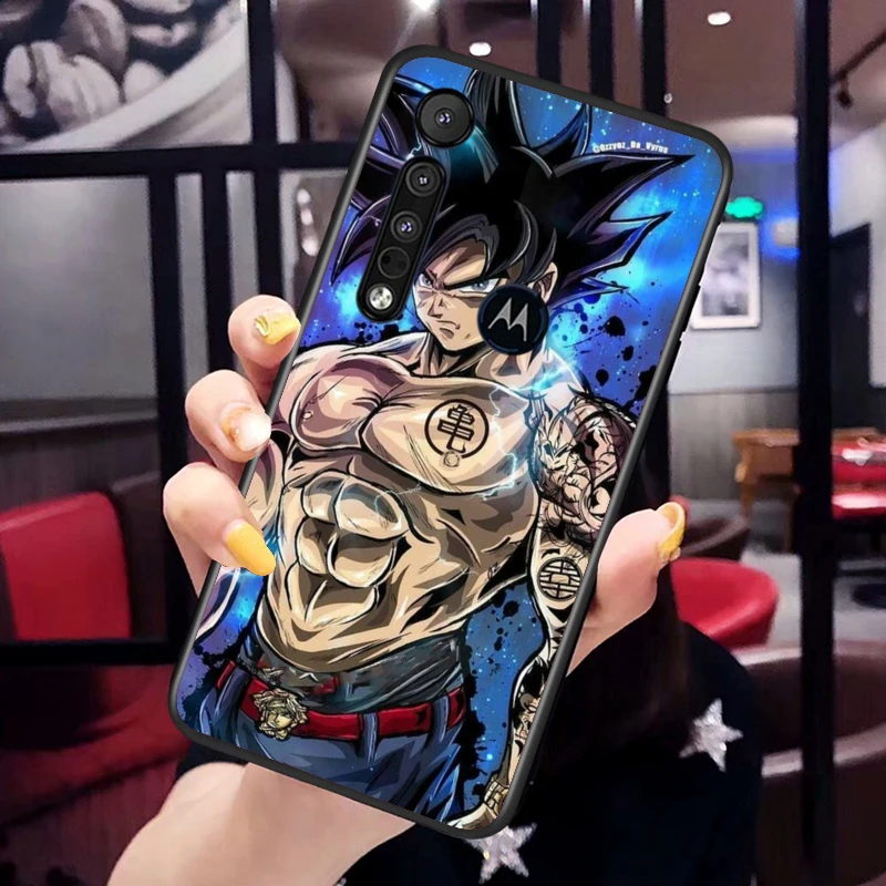 goku dragon ball animation for motorola moto g g60 g60s g50 g40 g9 g10 e7i e6s power edge 20 e20 2021 x3 s pro black phone case free global shipping