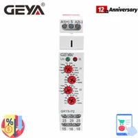 geya grt8 p pulse output time delay relay 16a acdc12v 240v 0 1s 100days delay pulse relay
