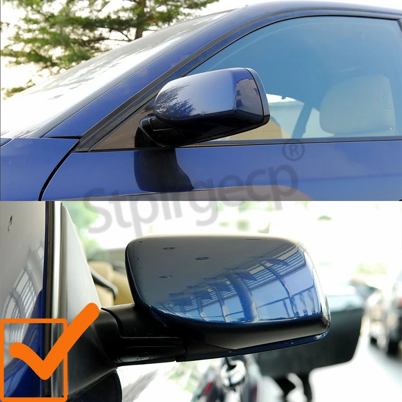 Rearview Mirror Cover Cap Carbon Fiber / Black for BMW 5 6 Series E60 E61 E63 E64 2004 2005 2006-2010 520i 525i 528i 528xi 530i images - 6