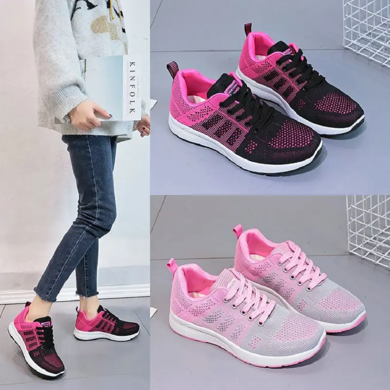 Men Running Shoes Fashion Couple Sneakers Breathable Casual Sport Shoes Outdoor Walking Jogging Tennis Shoes Athletics Plus Size