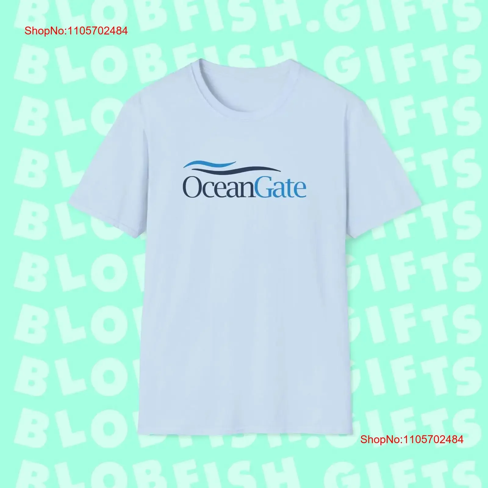 Фото Футболка OceanGate Softstyle в винтажном стиле с эффектом потертости для повседневной носки, модная, унисекс, стильная, универсальная, дизайнерская одежда, повседневная. №1