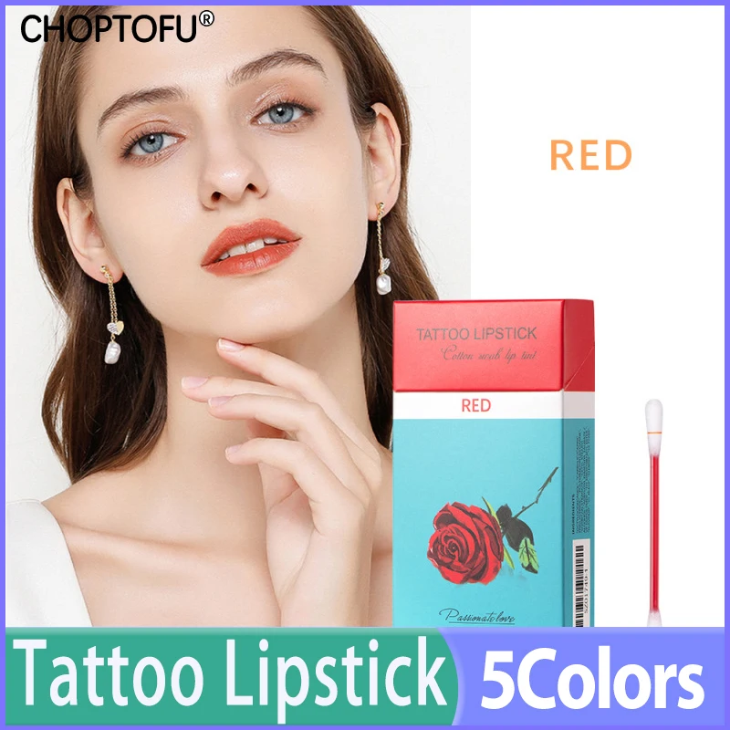 

20Pc/Box 5 Colors Tattoo Lipstick Long Lasting And Waterproof Lip Gloss