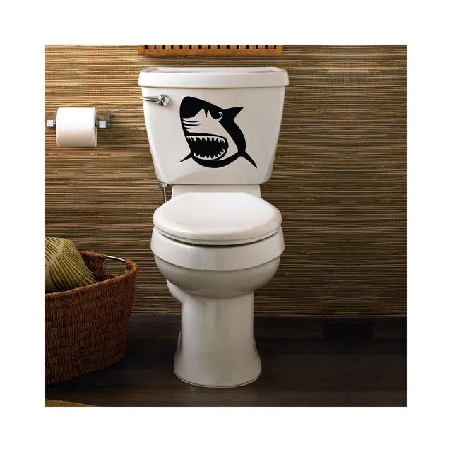 

WC for Toilet Bowl Shark Sticker Adhesive