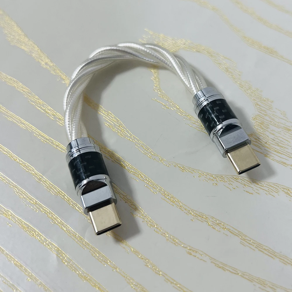 Кабель Nordost Odin с освещением к кабелю-переходнику TypeC OTG для декодирования кабеля