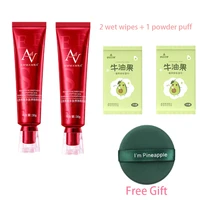 foundation acne concealer face base cream full coverage creamcosmeticfacial oil control coverfacial concealer with free gift fv