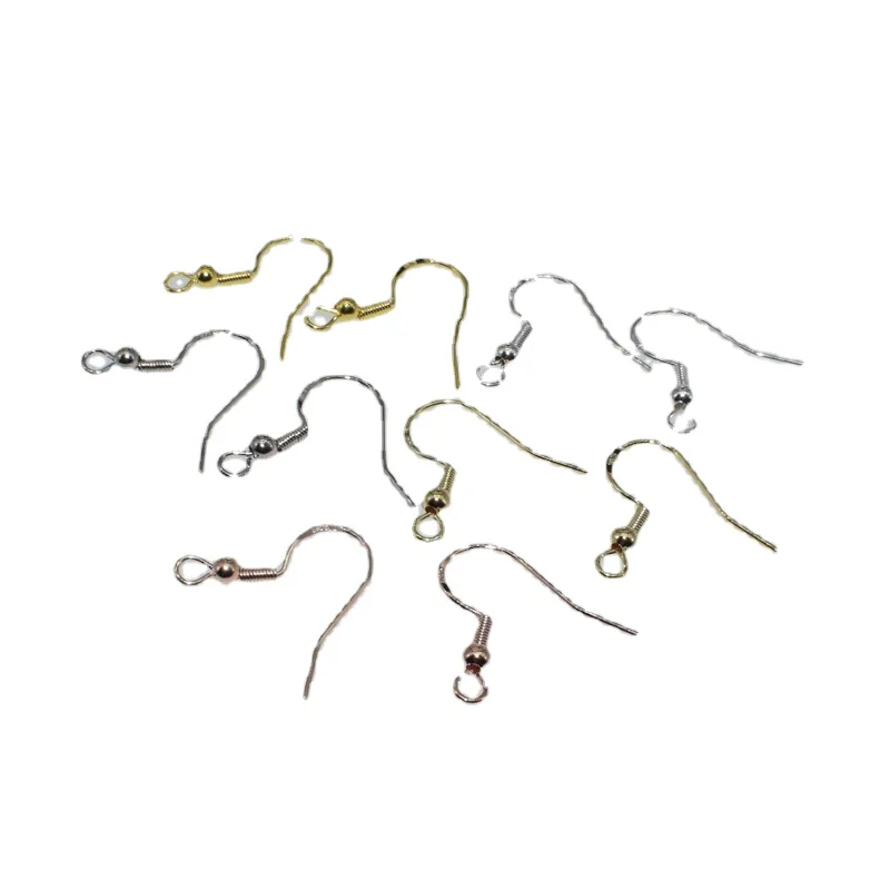 

20pcs 5 kinds Colors Copper Earrings Clasps Hooks for DIY Jewelry Making Findings & Components Supplies Accessories 20*20mm