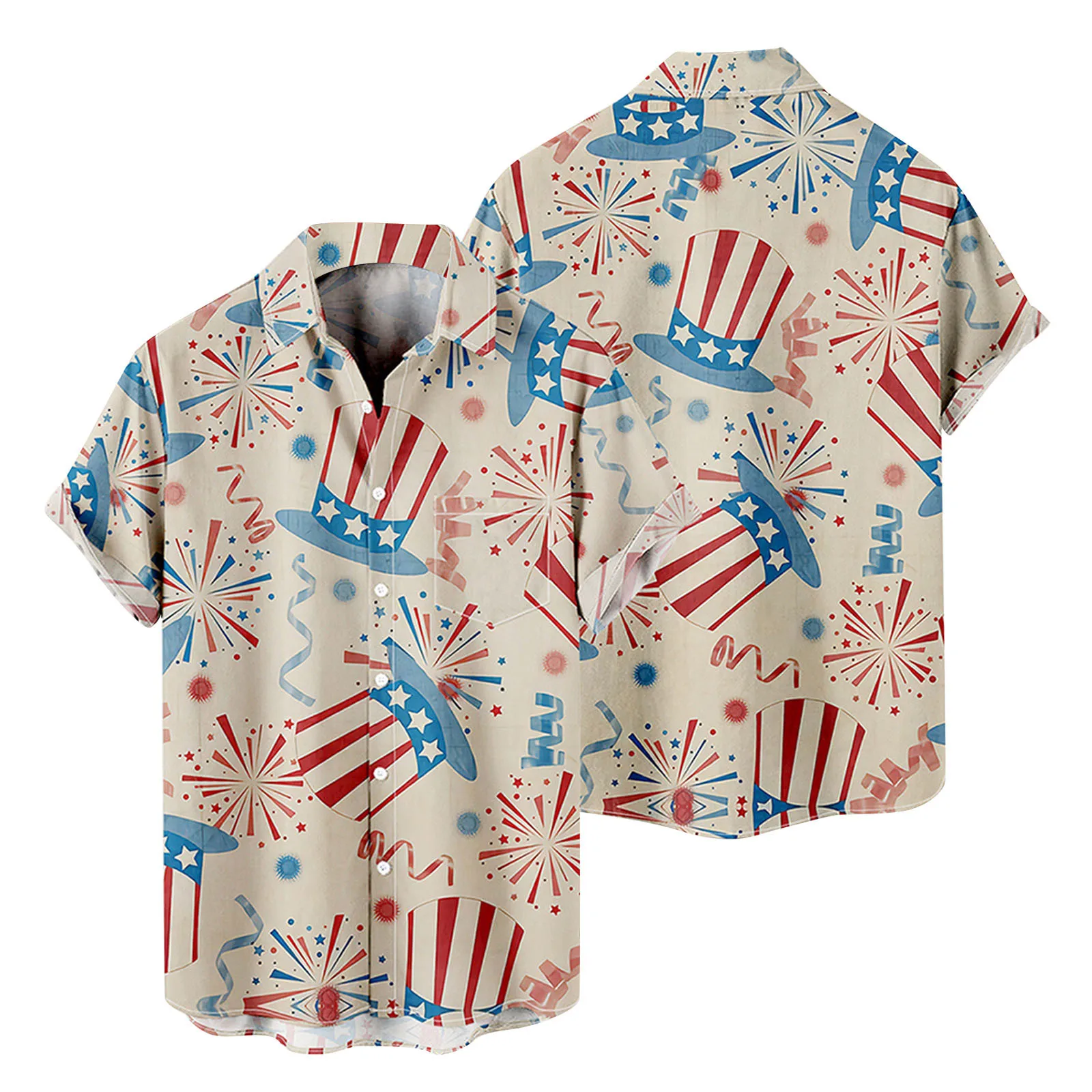 

Soft Men's Shirt Mens Fashion And Leisure 3D Digital Printing Buckle Lapel White T Shirts Men Large Mens Long Sleeve Shirts